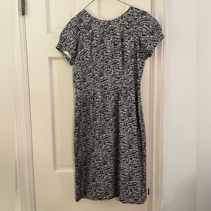 Banana Republic Black and White Midi Dress